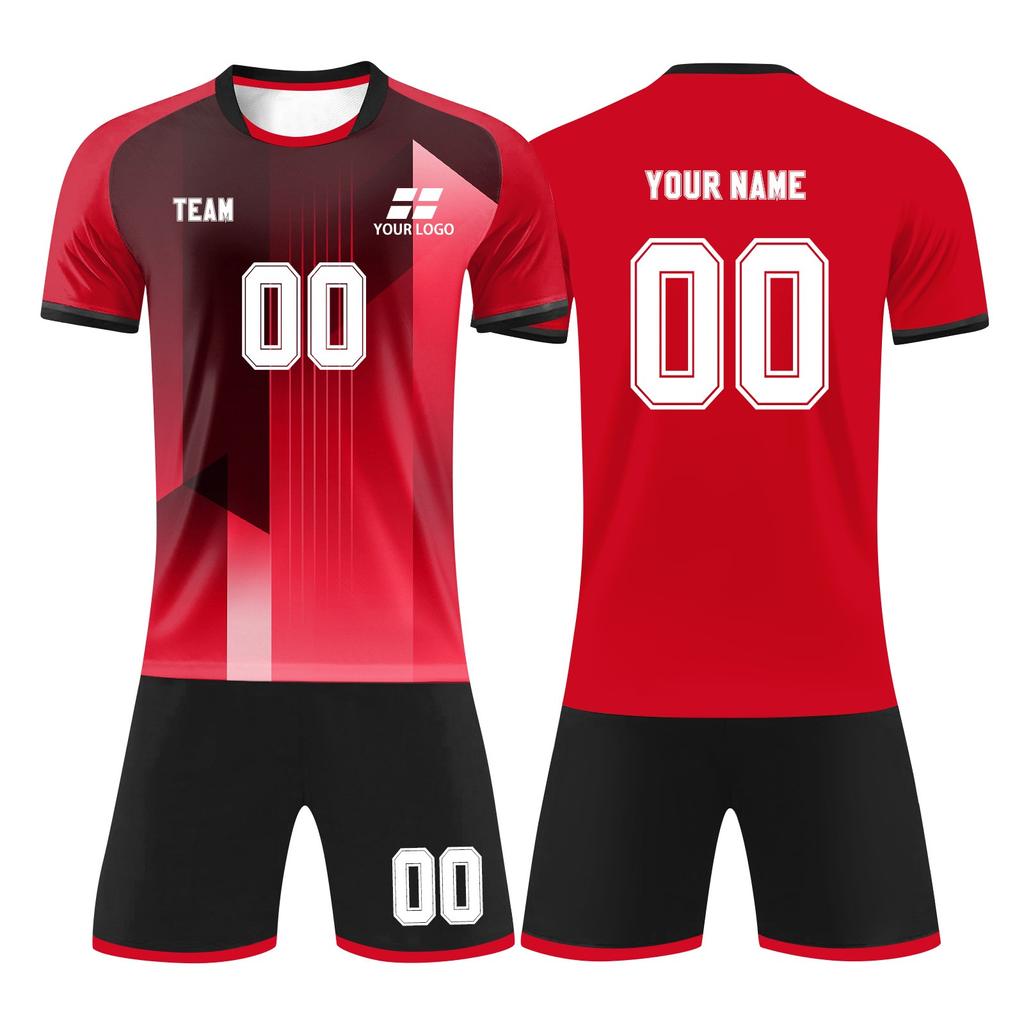 Personlig skjortesett for menn jenter med navnenummer Spesialtilpassede fotballdrakter for gutter treningsdress