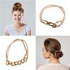 Elastische Metall-Haarbänder Stilvoller Pferdeschwanzhalter Mode Haaraccessoires Haarschmuck für Verschiedene Frisuren und Anlässe