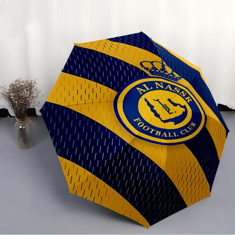 1 pezzo Squadra di Calcio (27) Ombrello, Protezione Solare e Schermatura UV. Ha Otto Stecche Robuste per l'Uso all'Aperto ed è il Regalo Perfetto