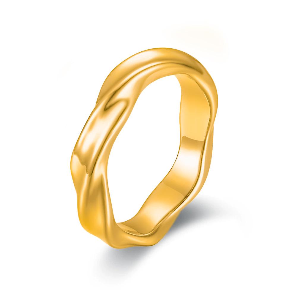 Men's Japanese & Korean Möbius Ring - Titanium Steel, Non-Fading, Trendy, for Couples