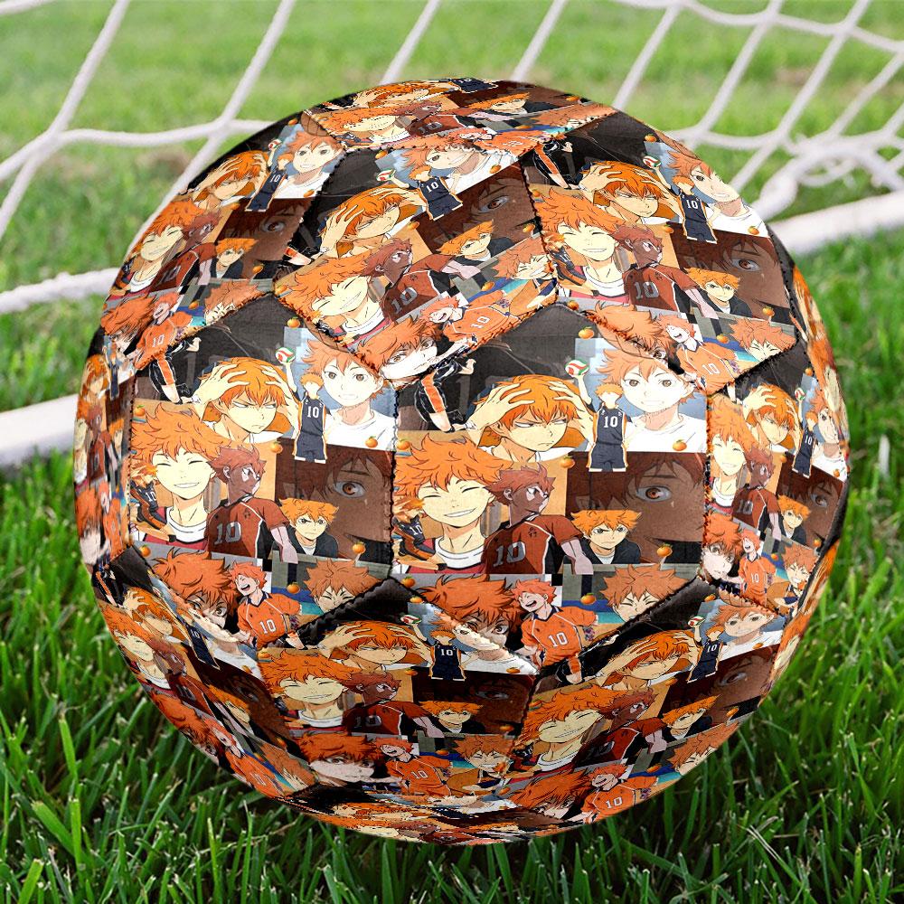 Haikyu Print Size 5 Soccer Ball, Standard Match Football for Sports Game and Team Practice, Ideal Gift for Soccer Fans
