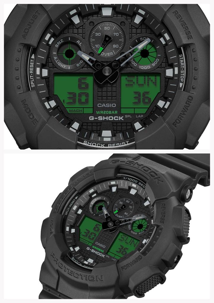 Relógio Preto [Casio] G-Shock GA-100BEG-1AJF Masculino