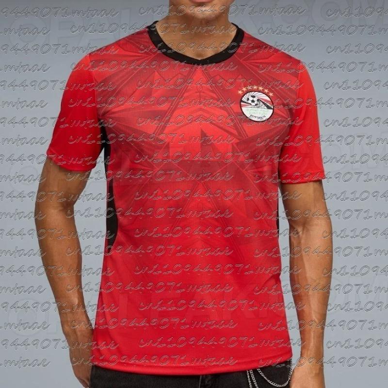 Maglia da Calcio Egiziana da Uomo Bianco Modello Piramide Cresta EFA a 7 Stelle Maglia da Calcio Maglia da Tifoso AFCON per il Giorno della Partita Streetwear