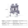 10PCS UK-2.5B Din Rail Terminal Block Wire Universal Class Screw Terminal Block Strips Connector