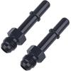 EVIL ENERGY 6AN Male To 3/8" SAE Quick Disconnect Male Push On EFI Fitting Adapter Aluminum 2PCS
