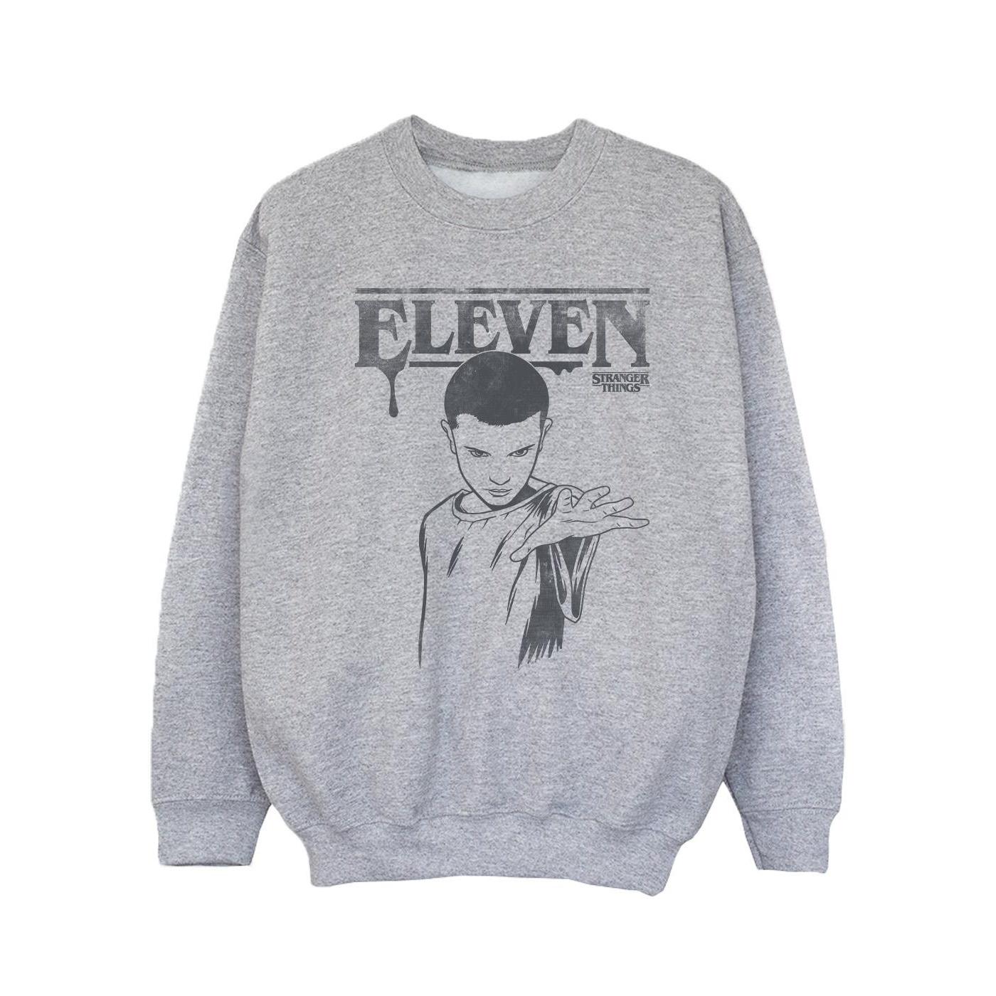 Sudadera de Netflix para chicas de Stranger Things: Dark Eleven 9-11 Years gris