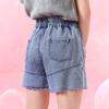 Girls' Wave Hem Denim Shorts