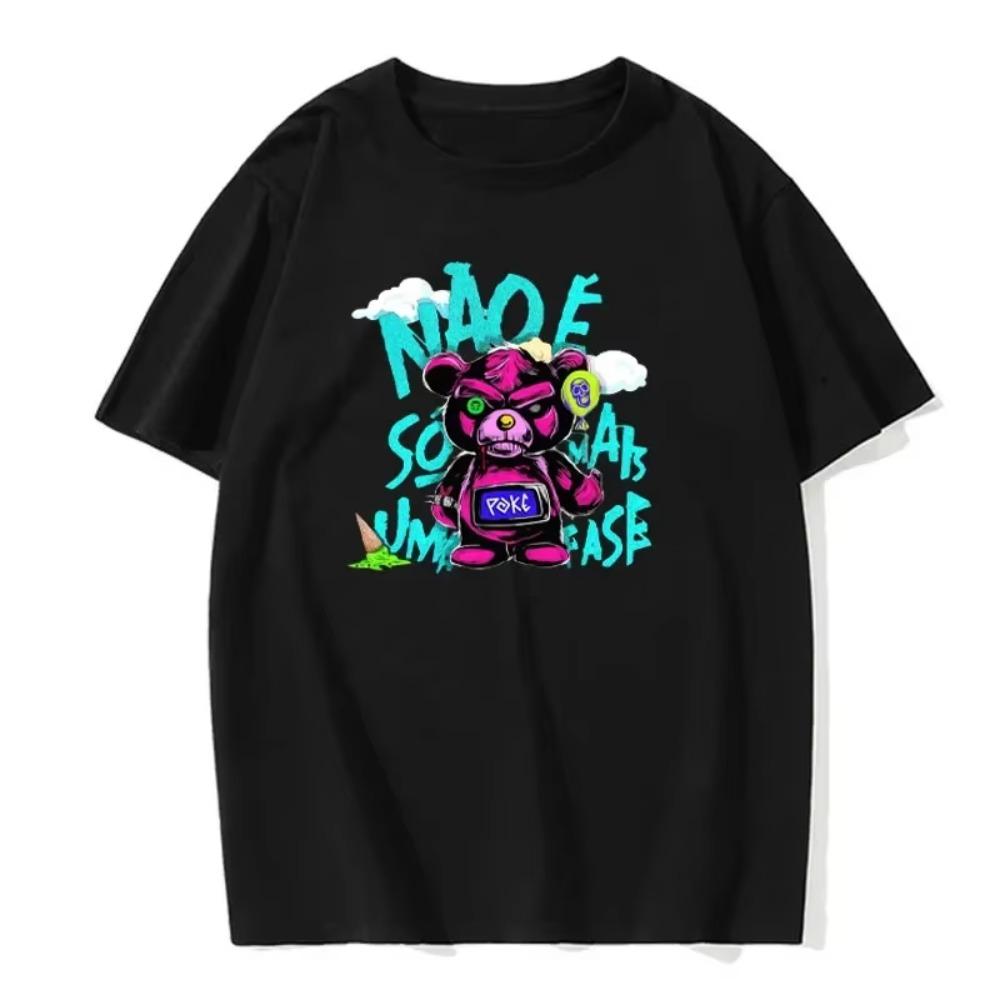 

Новая модная летняя мужская футболка с короткими рукавами в стиле хип-хоп, повседневная универсальная футболка европейского размера для мужчин, топы S чёрный