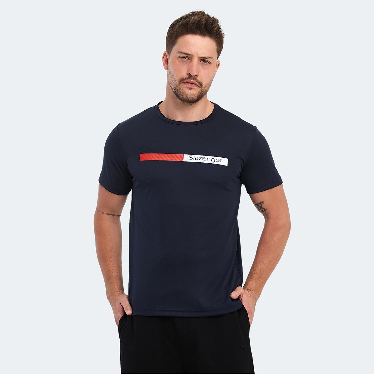 

NELS IN-Темно-синяя мужская футболка S темно-синий