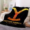 Personalisierbare 3D-gedruckte Yellowstone-Thermodecke, Geeignet für Wohnzimmer, Schlafzimmer, Bett, Sofa, Bürogeschenk, Flanelldecke