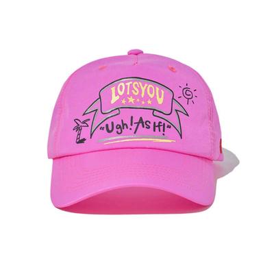 LOTS YOU lotsyou_Tropical Nylon Ball Cap Pink