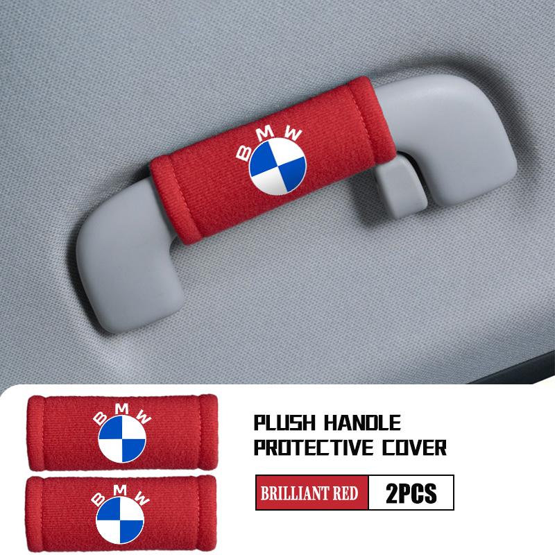 EBGU9 Plush Car Roof Handle Protective Cover Soft Grip Assist Universal For BMW M Sport M2 M3 M4 M5 M6 E46 E90 E60 F10 F20 E87 X3 X6