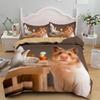 3D Hamster Cute Animals Comfortable Duvet Quilt Cover Pillowcase Bedding Set Children Bedroom Decoration Home Textile