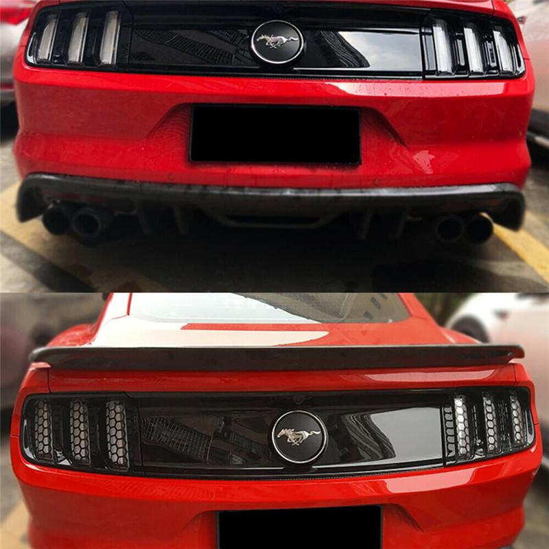 6PCS/Set Car Stickers Honeycomb Specific Creative Decoration For Ford Mustang 2015 2017 Rear Lamp Lights Auto Tuning Styling