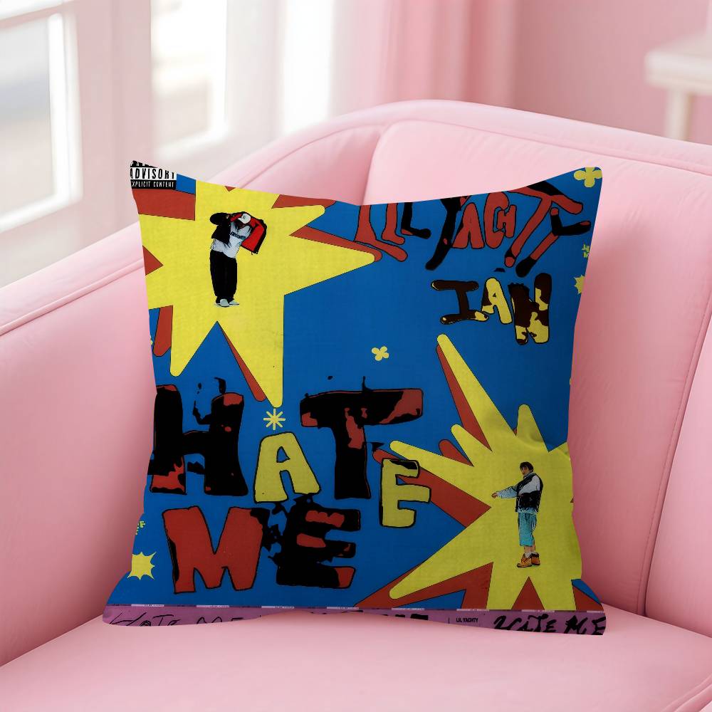 Singer Tdf Culture Album Double-Sided Printed Pillow Cover Short Plush Suitable Living Rooms Bedrooms Sofas Throw Cushion Cover