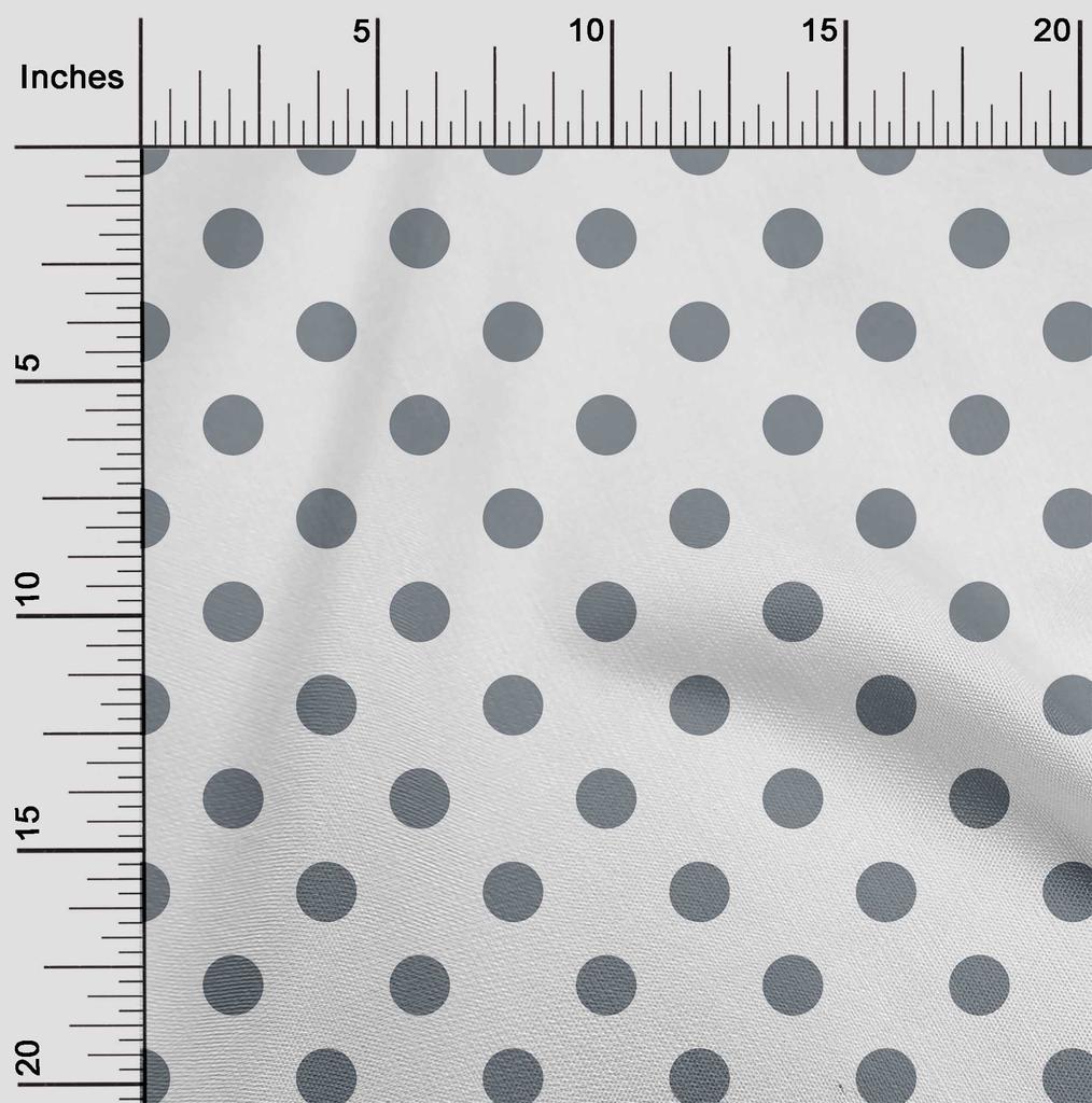 oneOone Cotton Flex Chocolate Brown Fabric Polka Dots Dots Sewing Fabric By The Yard Printed Diy Clothing Sewing Supplies 40 Inch