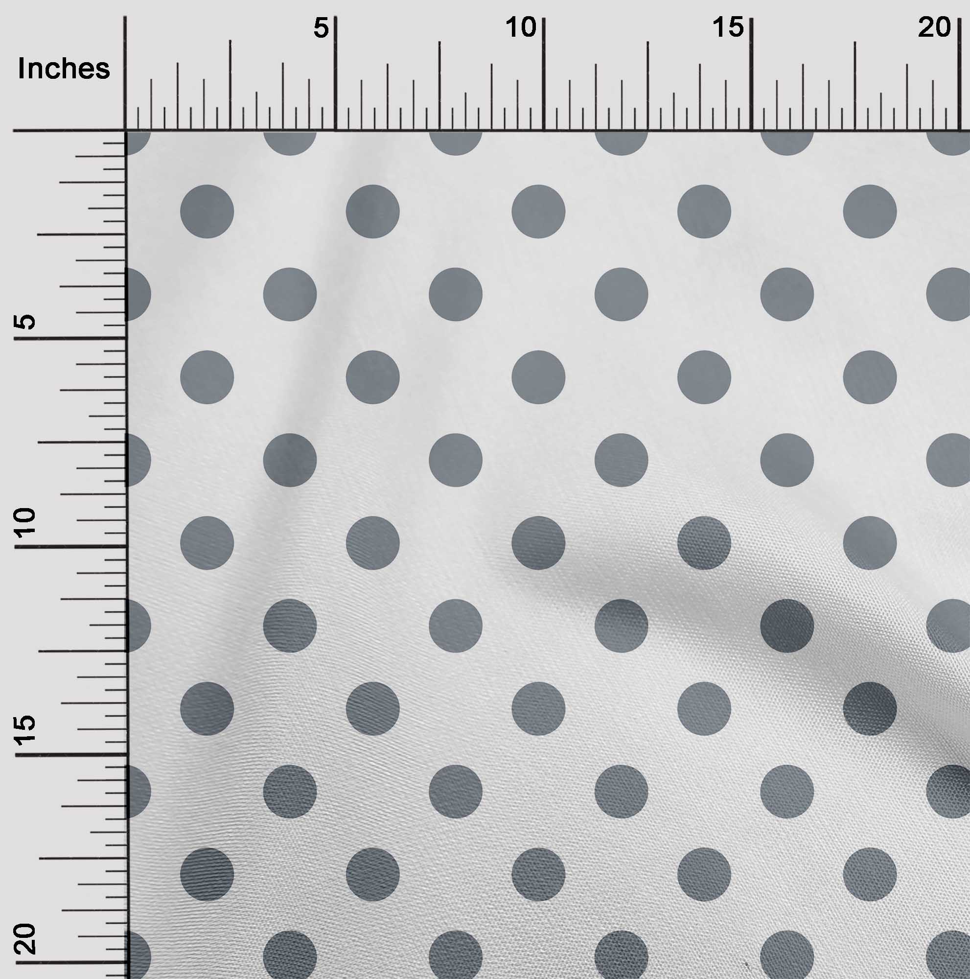 

oneOone Cotton Flex Шоколадно-коричнева тканина в горошок Швейна тканина у дворі з принтом для шиття одягу своїми руками 40 дюймів 42 Inch Wide - Viscose Chiffon сірий колір