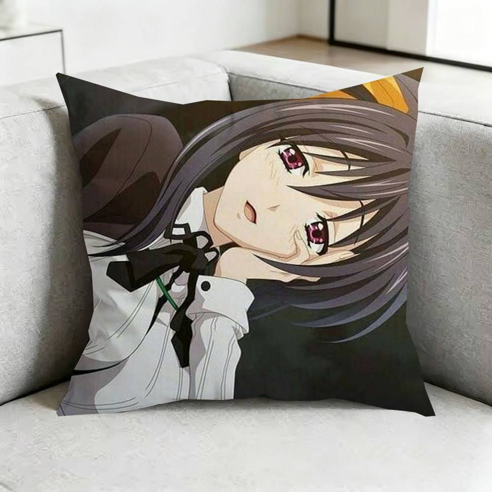High School DxD AAkeno Himejima Square DoubleSided printed Pillow Case Bedroom Bedside Pillow Sofa Cushion Cover Gift