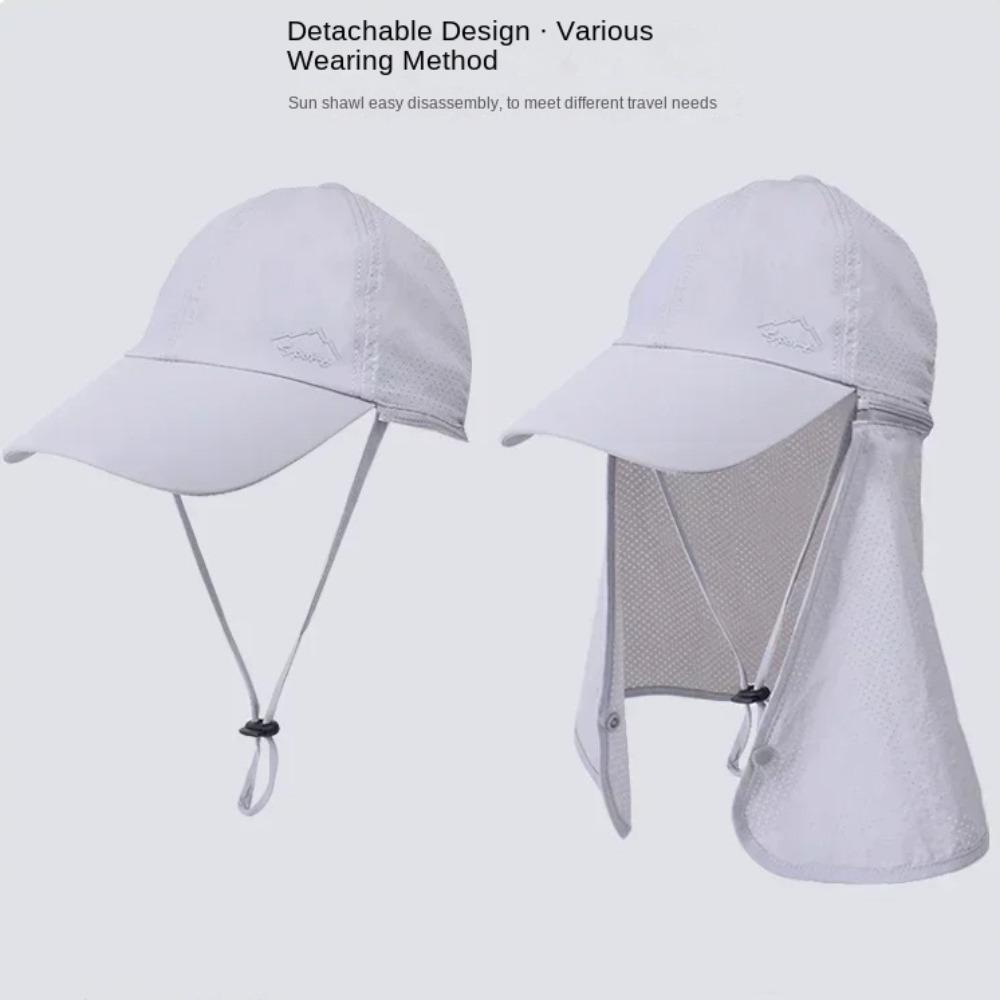 Mesh Sun-cream Bucket Hat Face Mask Summer Cover Face Cap Fashion Outdoor Fishing Cap  Hiking