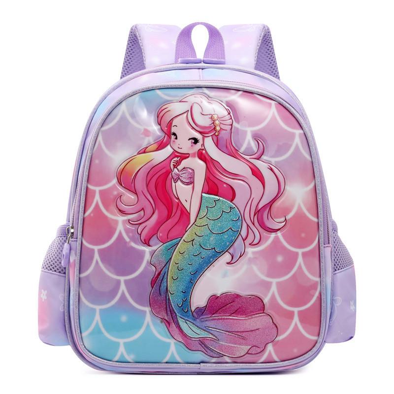 Cute Pink Unicorn Backpack For Girls Oxford Fabric Lightweight Design