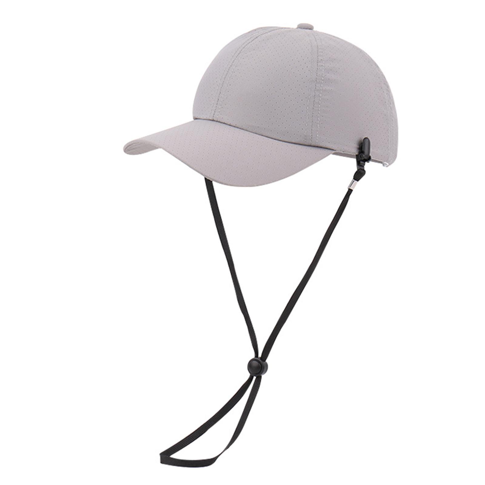 

Быстросохнущая бейсбольная кепка для мужчин и женщин, дышащая сетчатая кепка с защитной внутренней оболочкой для взрослых, регулируемая спортивная кепка светло-серый