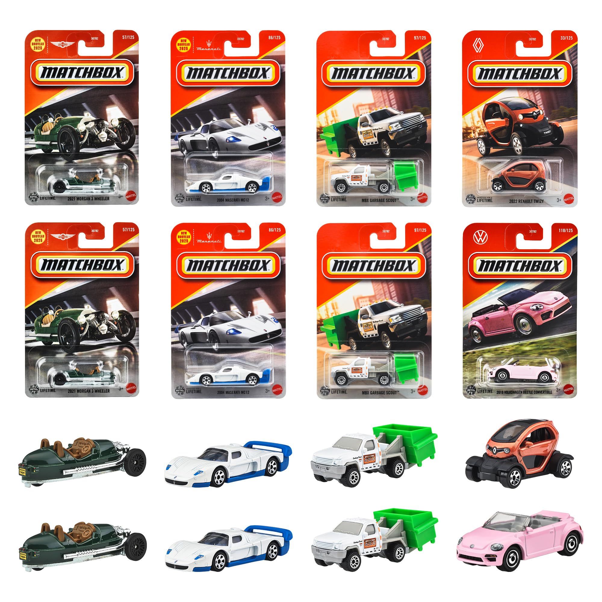 

Matchbox Базовые машинки Ассортимент H Игрушечный автомобиль Мини-машинки, Набор из 24 машинок, Набор в коробке, Возраст 3+, Многоцелевой, 98CH-30782