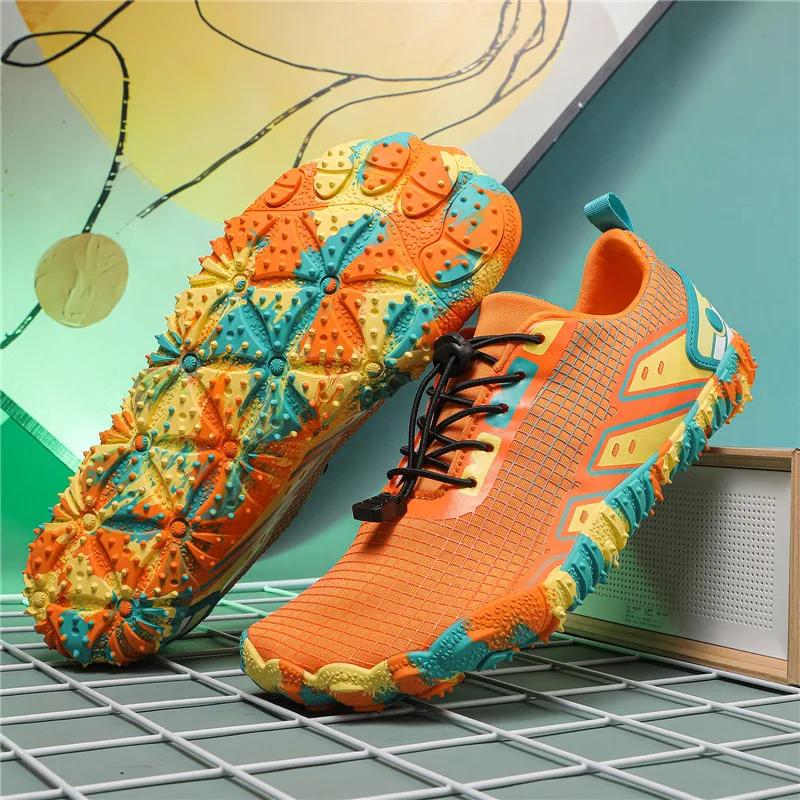 Men Women Water Shoes Upstream Wading Swimming Barefoot Five Fingers Aqua Shoes Beach Seaside Light Unisex Sneakers