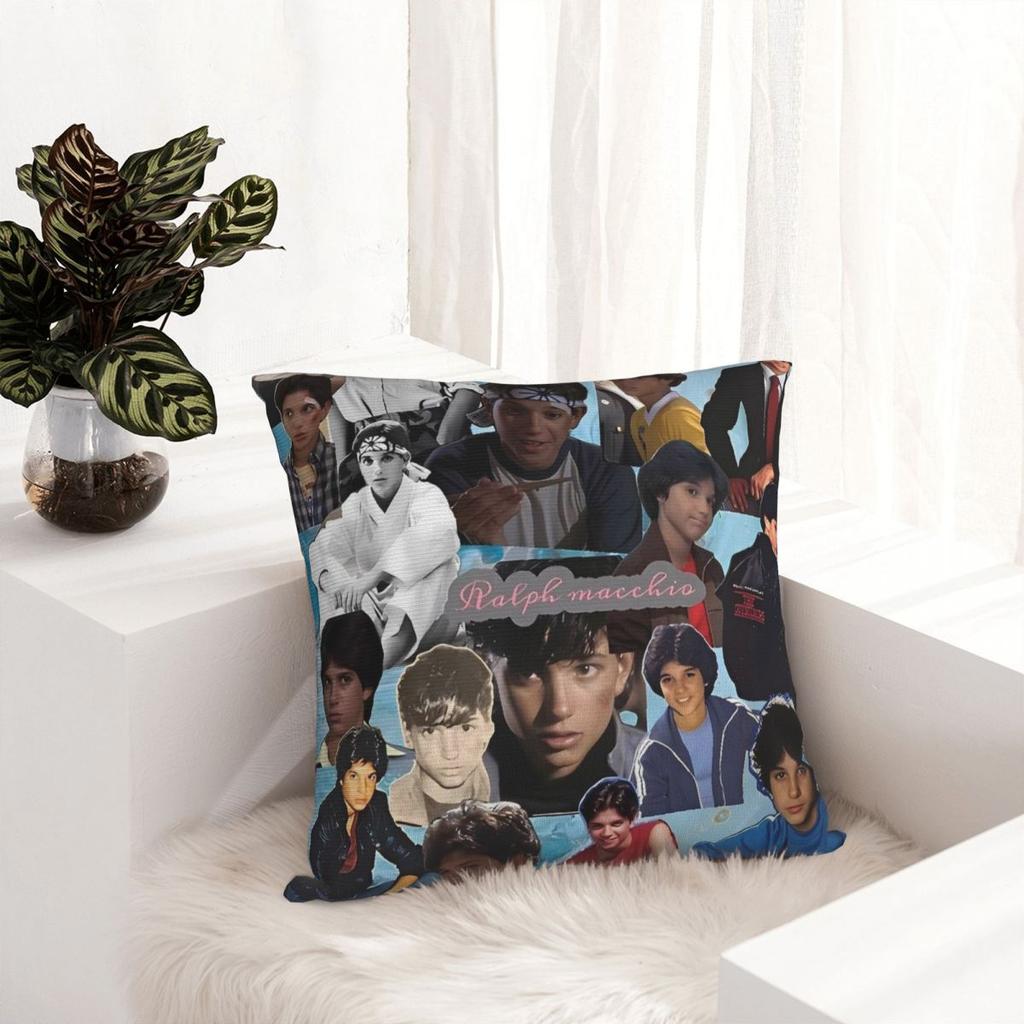 Pillow Cover 80S Ralph Macchio Custom Cushion Cover Vintage Pillow Case For Sofa Home Decoration Pillowcases