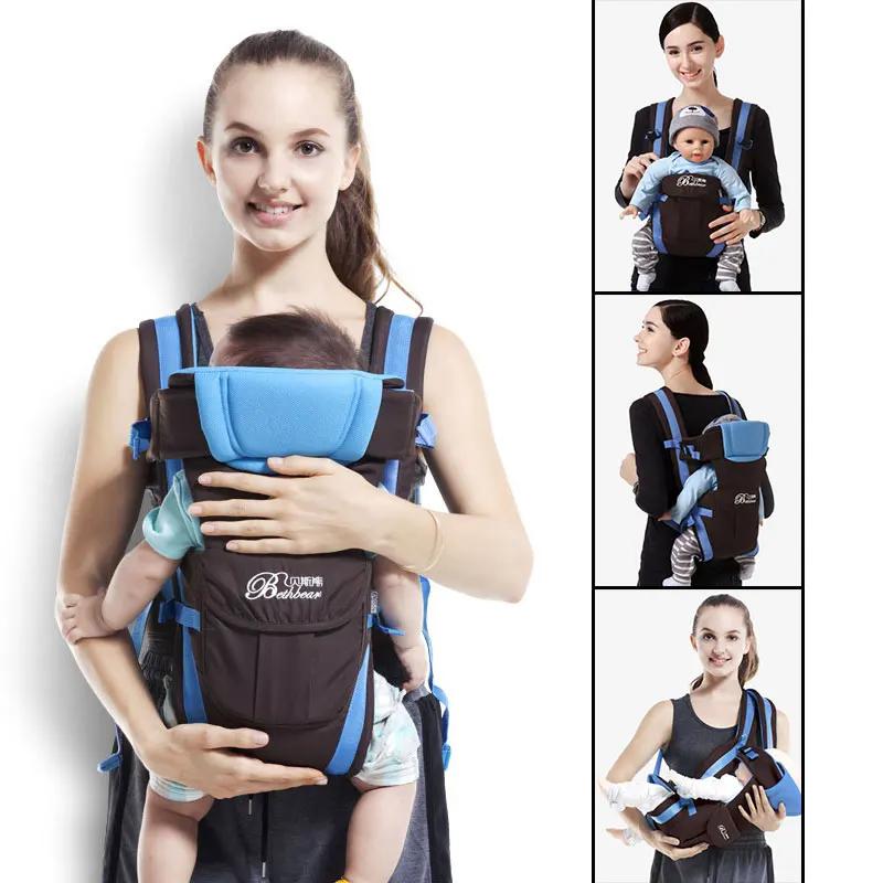 Marsupio Ergonomico 4-in-1 Regolabile Zaino Fascia per Neonato da 0 a 36 Mesi