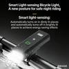 Lanterna Inteligente para Bicicleta BUCKLOS com Sensor 2000 mAh Luz Dianteira para Bicicleta Recarregável Lanterna de Farol para Bicicleta de Montanha IPX4 Luz Inteligente para Ciclismo