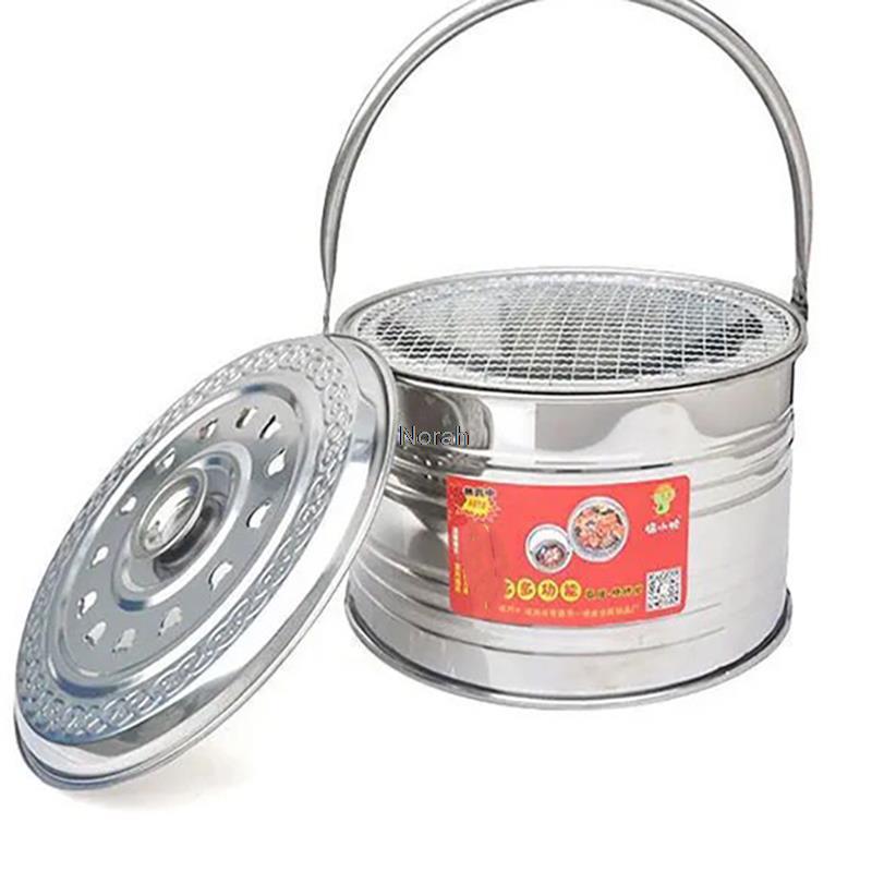Charcoal stove old  Stainless Steel stove barbecue barbecue tea hot pot stove household commercial small carbon stove BBQ grills