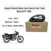 Royal Enfield "Gas Petrol Fuel Tank " Black FOR Bullet 500