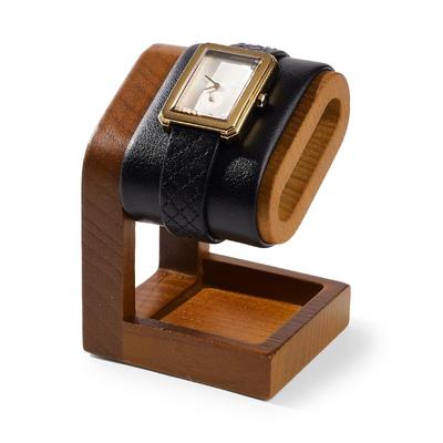 Papten Watch Stand, SM23503 (Black), for Single Watches, Wooden Display, Storage, Photography, Gifting, and More, Luxury and Stylish