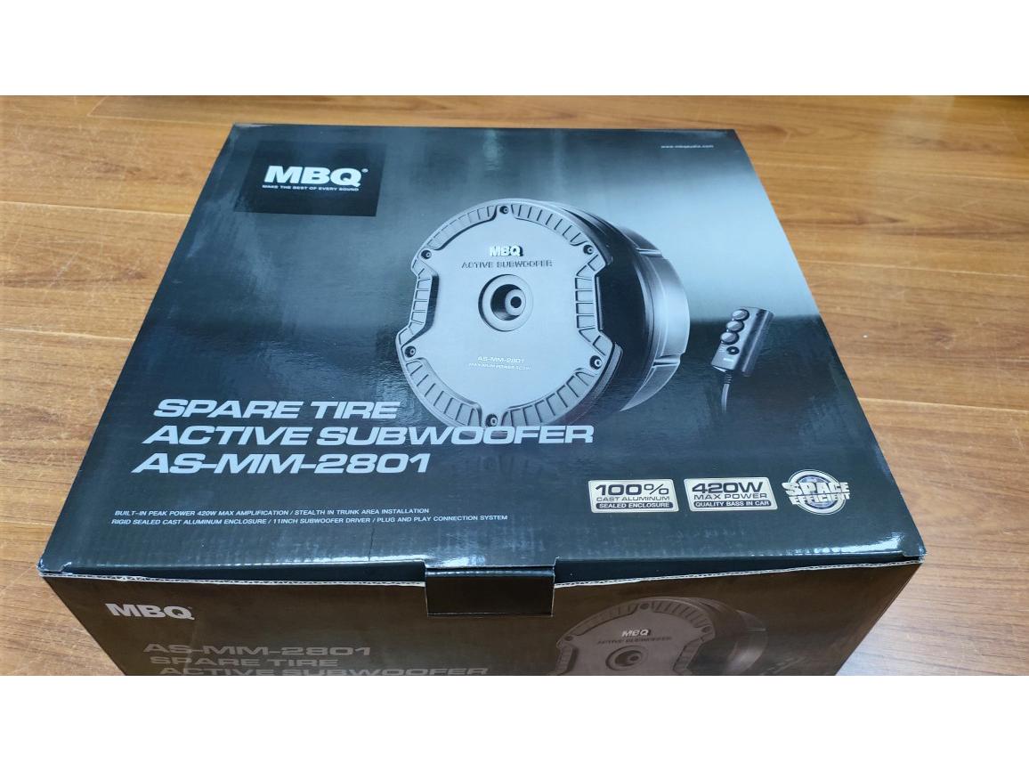 Активный Сабвуфер MBQ AS-MM-2801 в Запасное Колесо со Встроенным Усилителем Thin AS-MM-2802