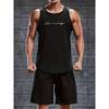 Lässiges Tanktop-Shorts-Set Weicher Griff Knitterarm Pflegeleicht