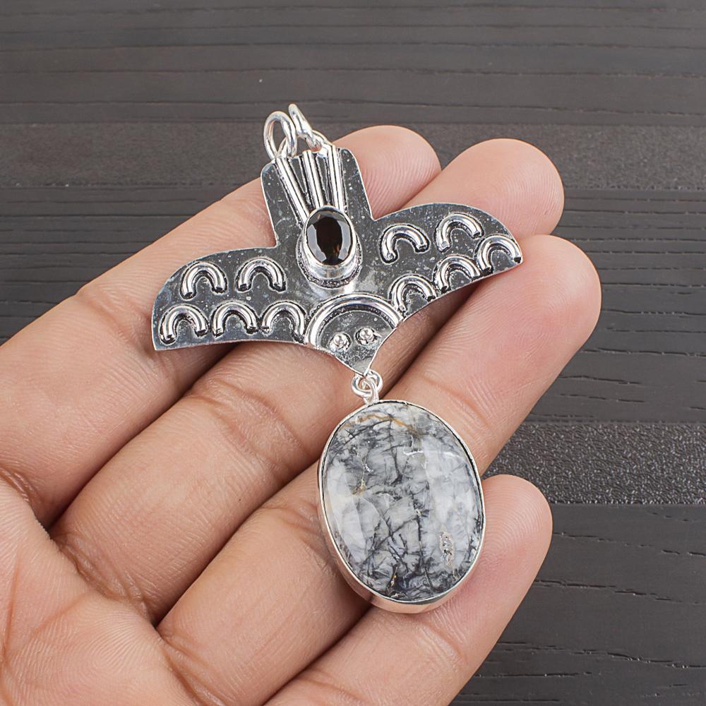 

Natural Orthocears Gemstone 925 Sterling Silver Jewelry Designer Pendant 2.56 AJP-2324