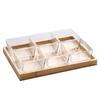 Nine-Grid Divided Glass Snack Platter