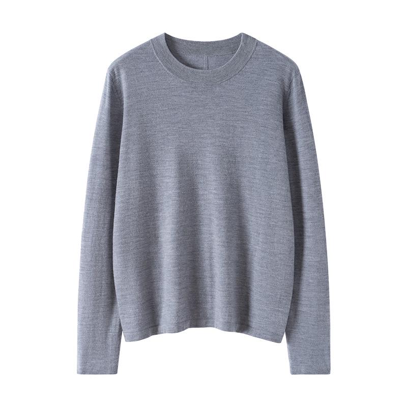 Lekasha Women's Slim Fit 100% Cashmere Semi-High Neck Top