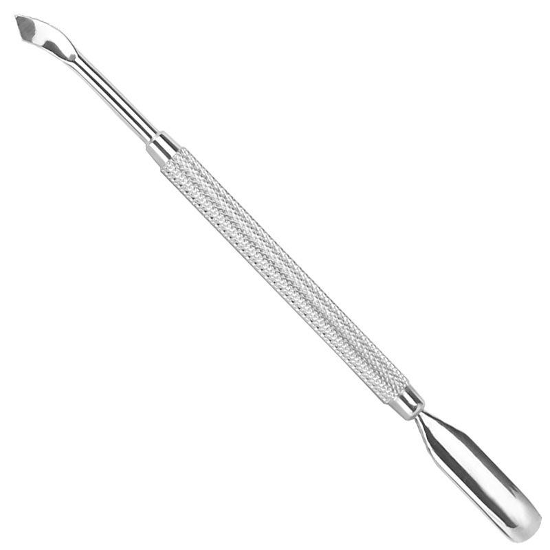 Thin Stainless Steel Nail Art Cuticle Pusher and Burr Remover