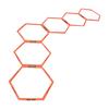 6Pcs Hexagon Agility Exercise Rings Football Basketball Training Loop Circle