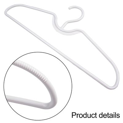 Klädhängare med kort hals för effektiv garderobsorganisation 10-pack