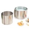 Stainless Steel Mousses Rings Circle Molds with Scale Rustproof Adjustable Baking Mould Rustproof Cake Decorating Tool