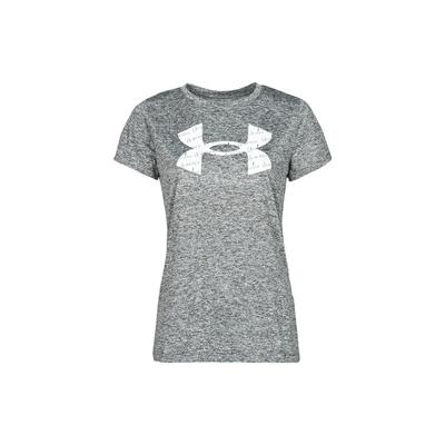 Printed Logo Crew Neck Short Sleeve T-Shirt Women Tops Gray 1365142-011