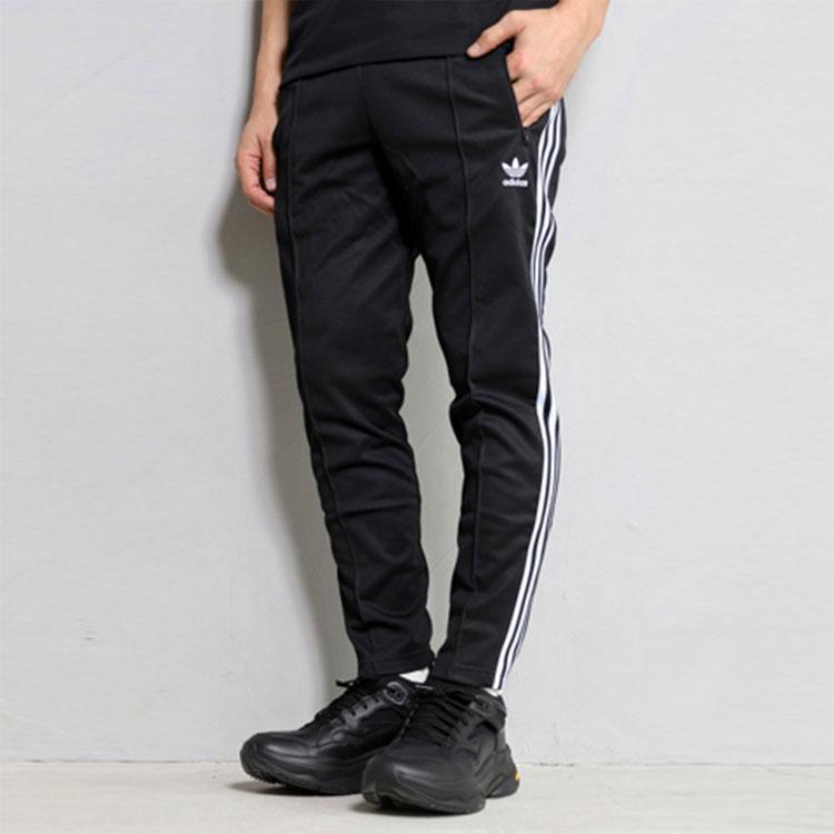 Adidas Originals Trefoil BB Track Pants International Version With Logo Embroidery Stripes Men Bottoms Black CW1269