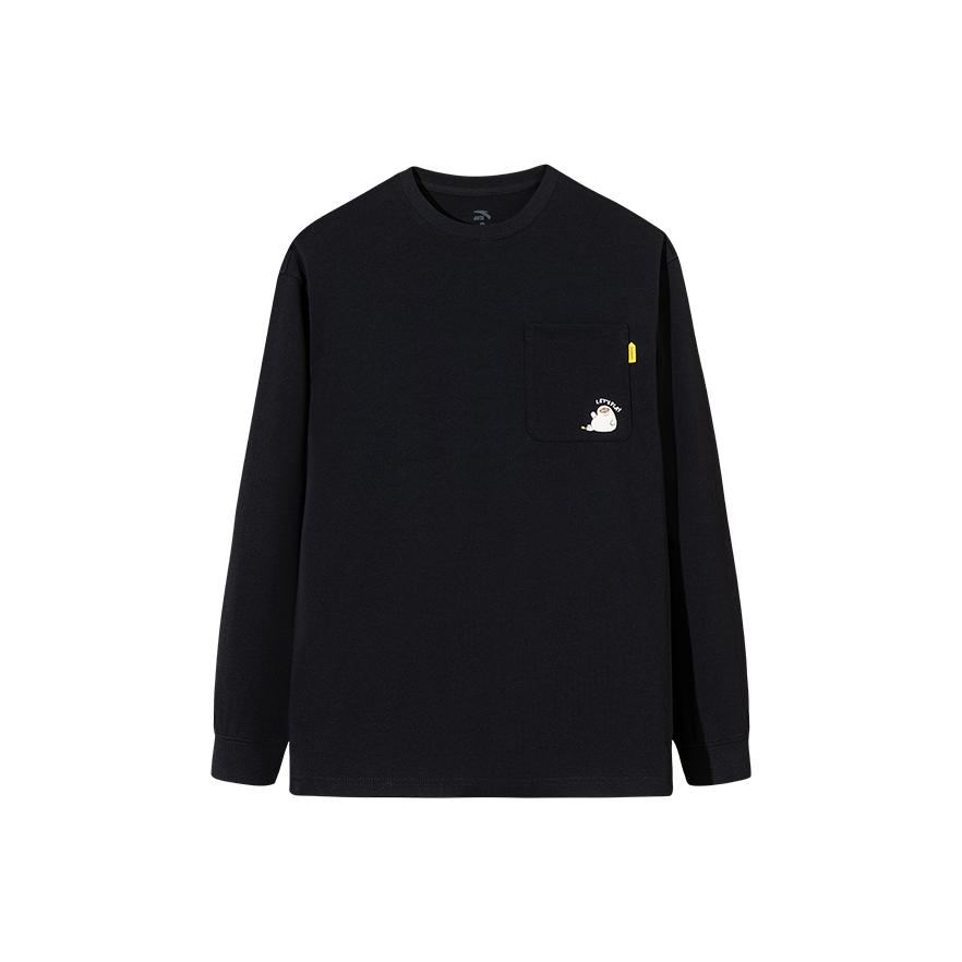 Anta X Seal Look Collaboration Life Series Comfortable Casual Round Neck Pullover Loose Simple Long Sleeve Knit Sweater Unisex sweater 172548401-2