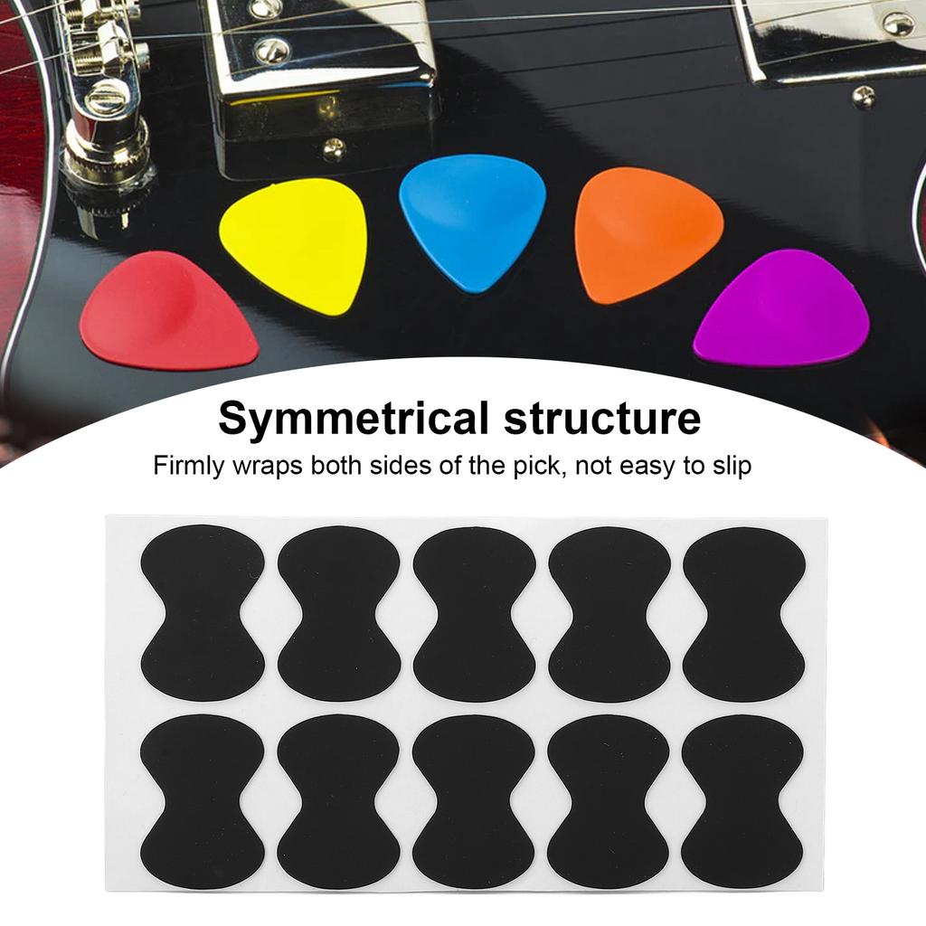 Pick Rutschfester Aufkleber Silikon Gitarrenplektren Griffe mit Kleber Musikinstrument Zubehör