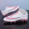 Gradual change sole high top AG football shoes fly knitting seamless craft youth football training shoes