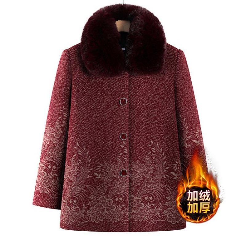 Women's Autumn and Winter Woolen Jacket, Winter Top, Plush To Keep Warm, and Thicker Clothes
