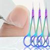3Colors Stainless Steel Manicure Scissors for Nail Care Handle Cuticle Nipper Dead Skin Removal Scissors Beauty Tools