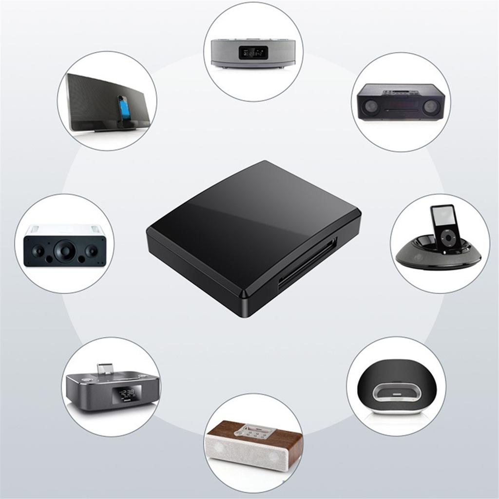 30Pin Bluetooth 5.4 Audio Receiver HIFI Lossless Music High Compatibility Wireless A2DP for 30 Pin Dock Analog Speaker